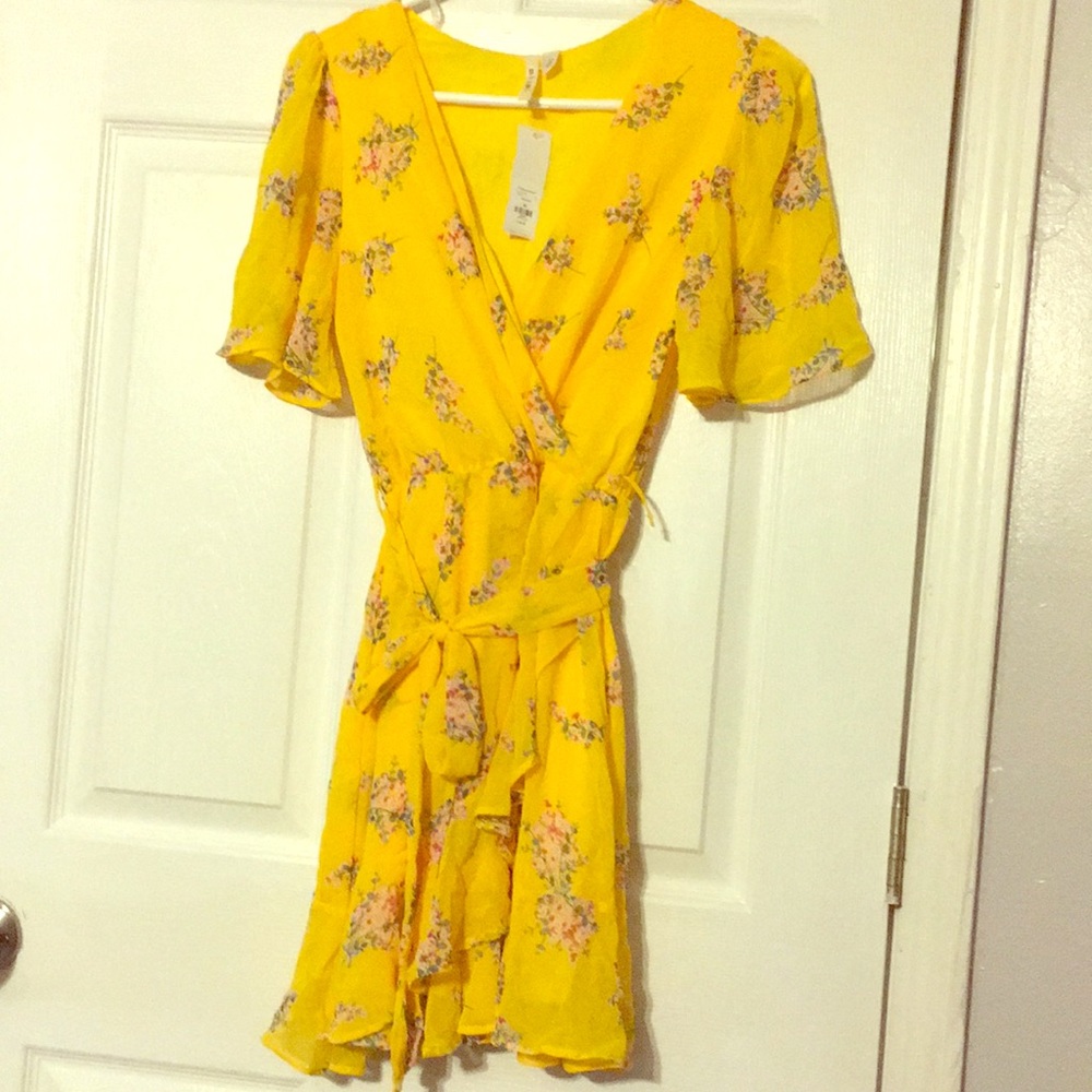 Yellow flower dress
